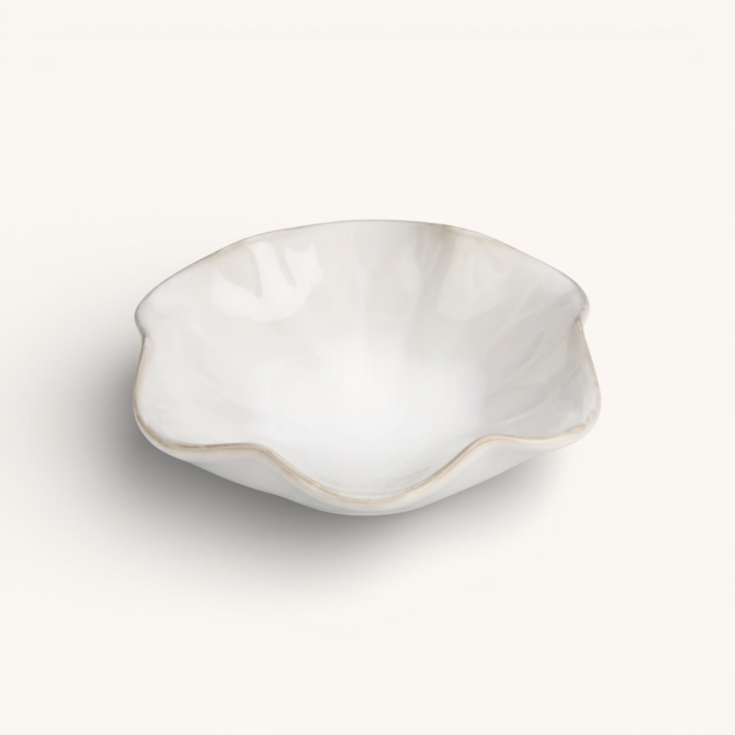 Lotus Ring Plate - White