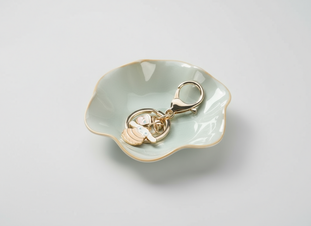 Green Lotus Ring Plate | Essentials