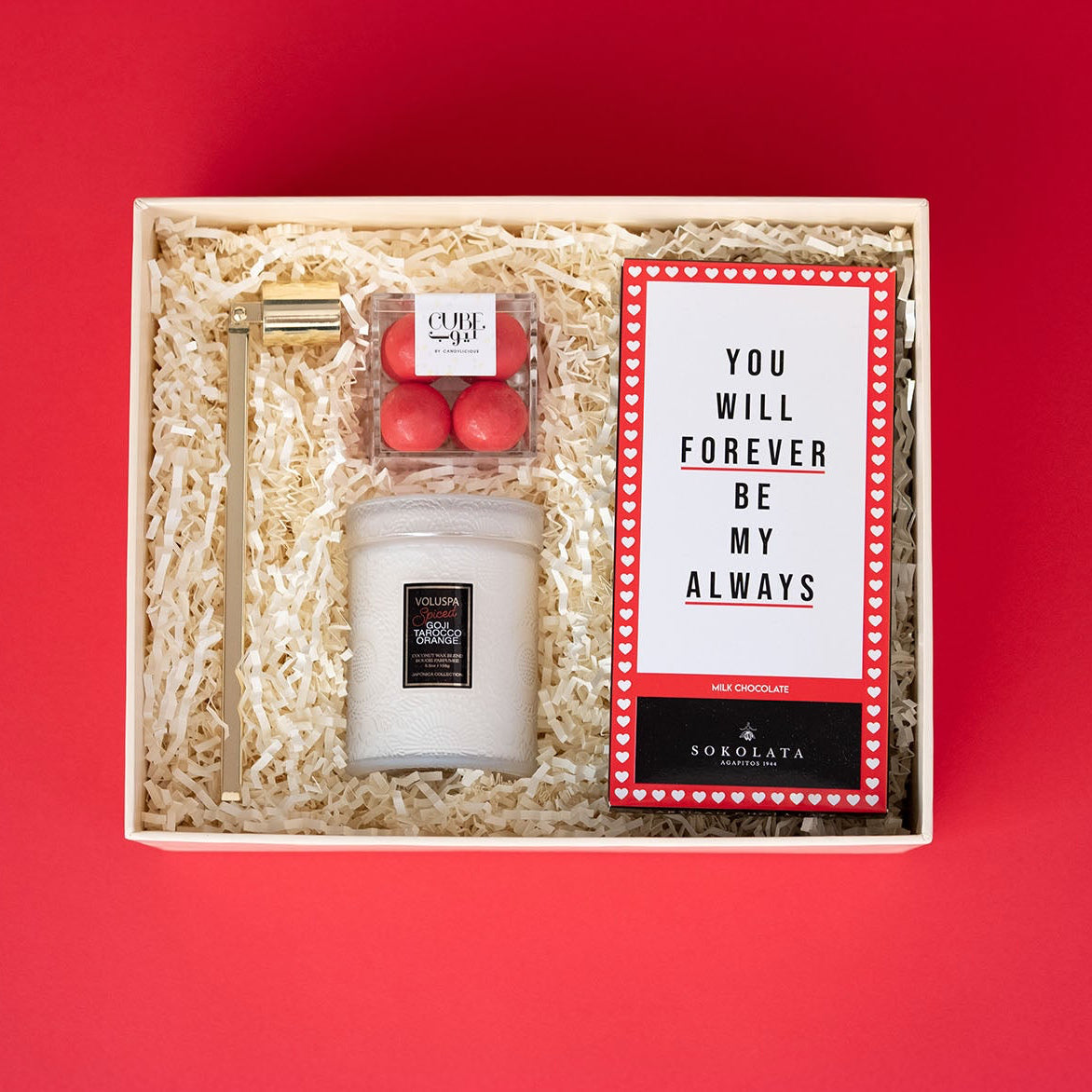 Luxury Candle Set & Treats  | Goji & Chocolate