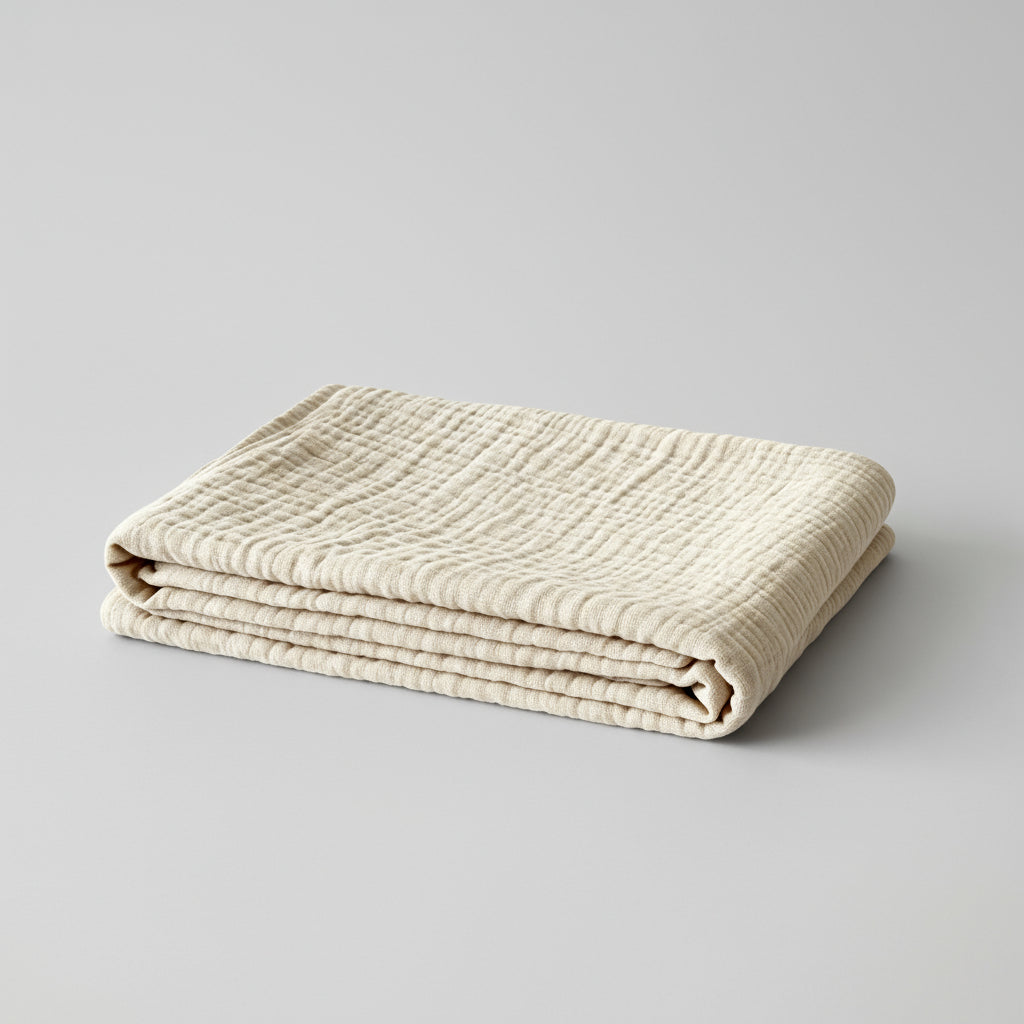 Beige Muslin Blanket | Essentials