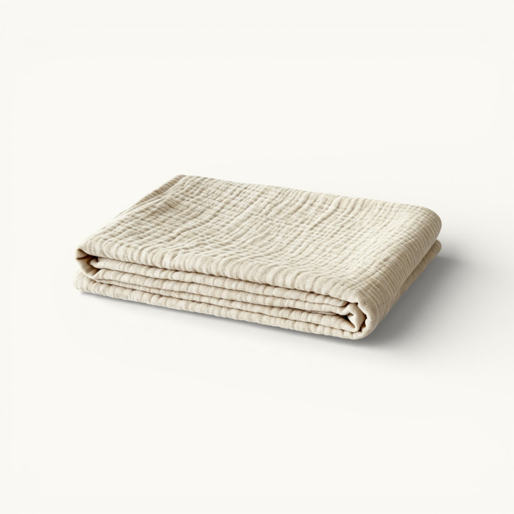 Beige Muslin Blanket | Essentials