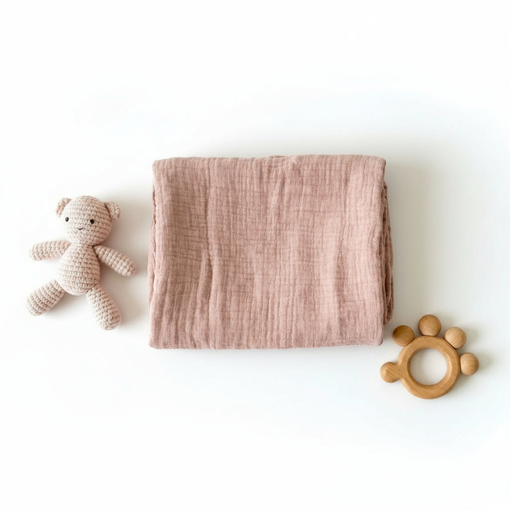 Pink Muslin Blanket | Essentials