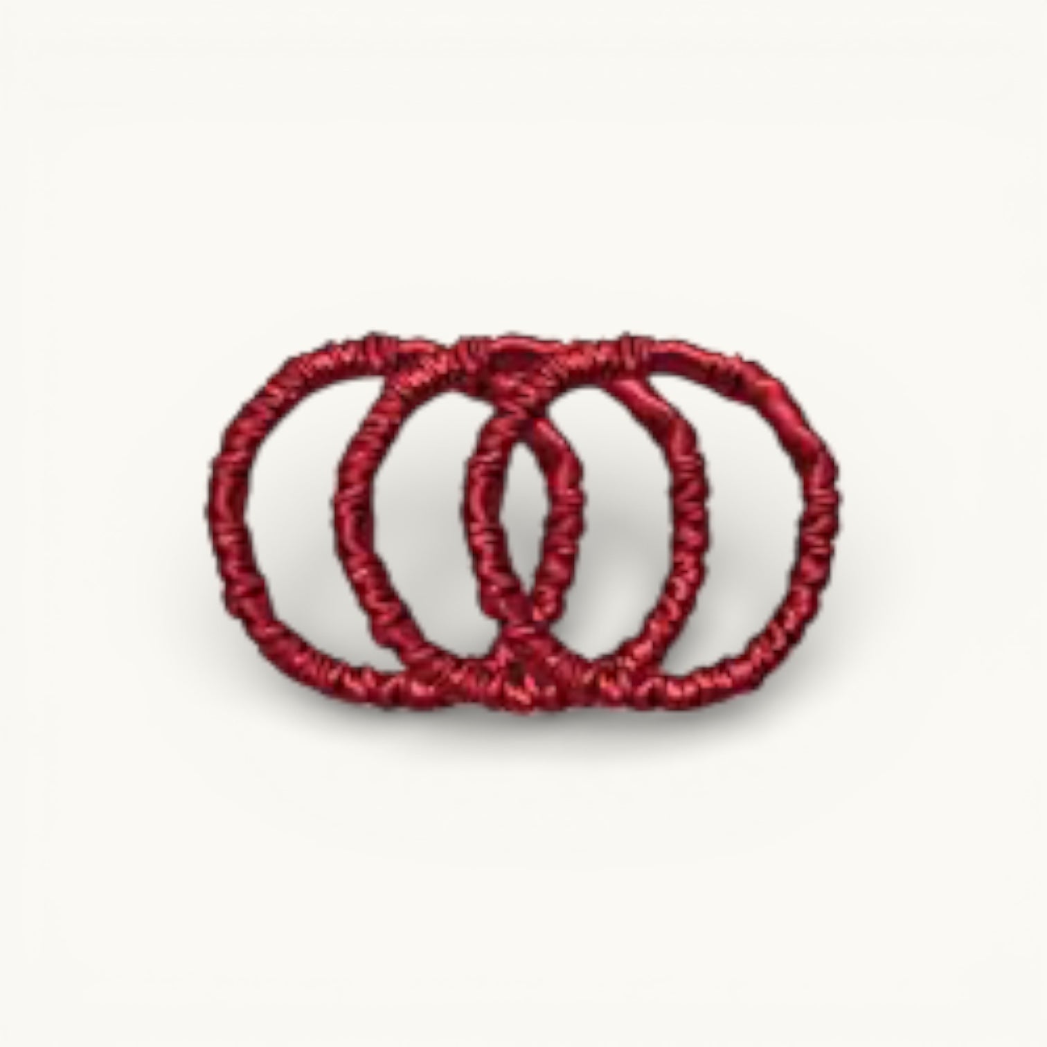 Silk Hair Scrunchie Red | Essentials