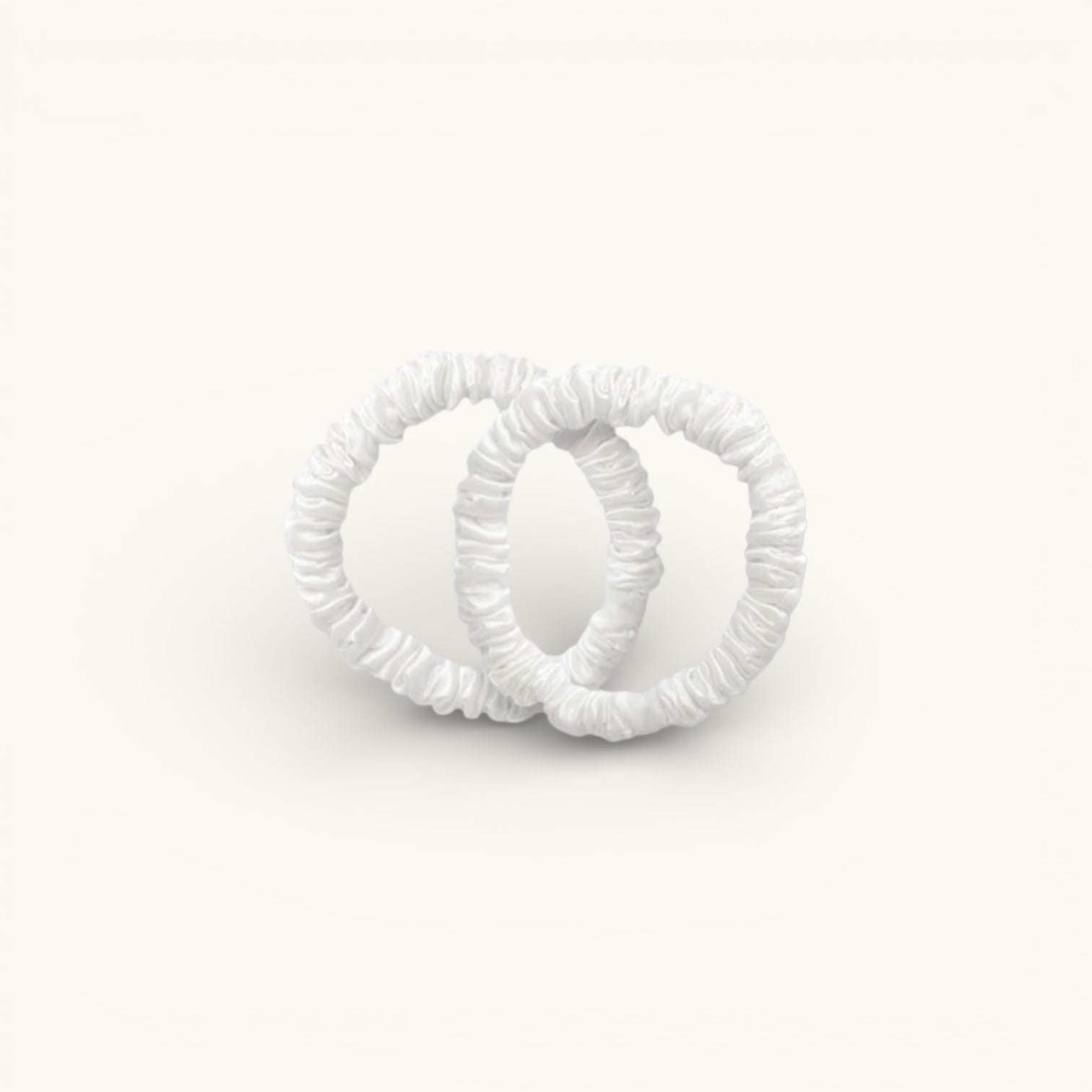 Silk Hair Scrunchie White | Essentials